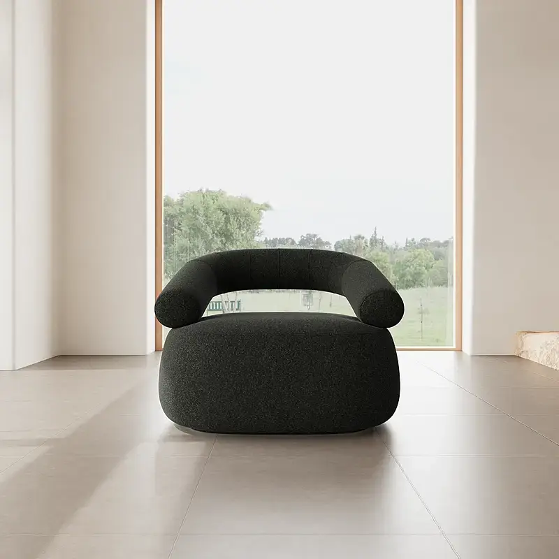 Ghế Armchair Ceres Bọc Vải Màu Xanh Lá Đậm 103cm 01