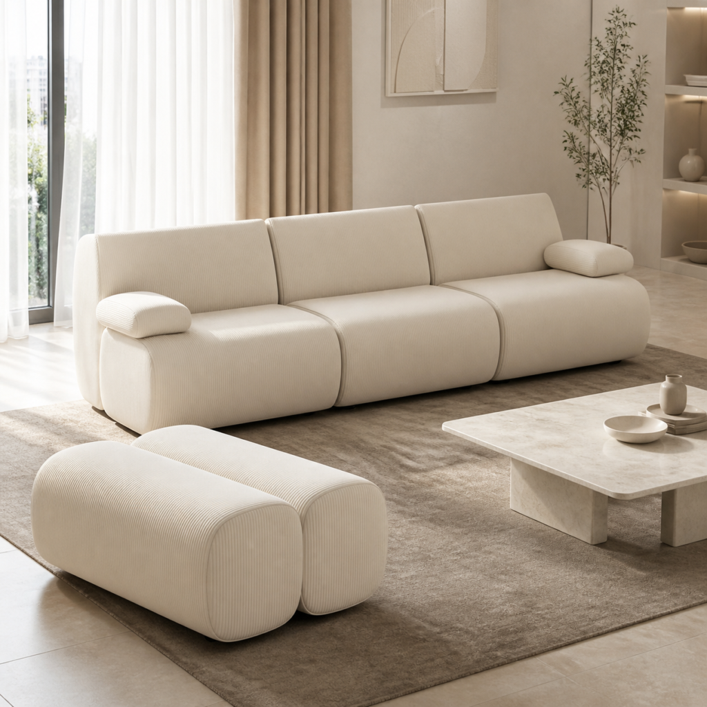 Bộ Sofa Module Arven Kèm Đôn Dài 2m4