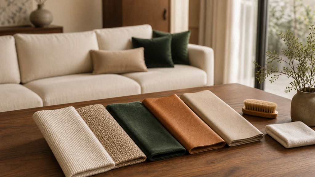 Các Chất Liệu Sofa Phổ Biến Và Cách Bảo Quản Đúng Cách