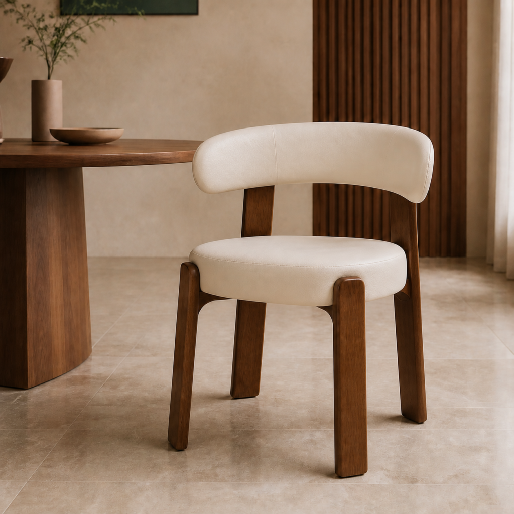 Ghế Ăn Soren Bọc Da Công Nghiệp Khung Gỗ Sồi Rộng 55cm