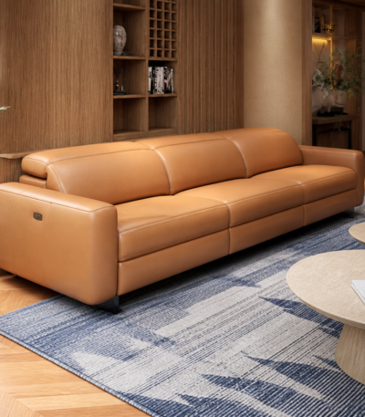Sofa Băng Liora Bọc Da Ultra Microfiber Dài 2m6